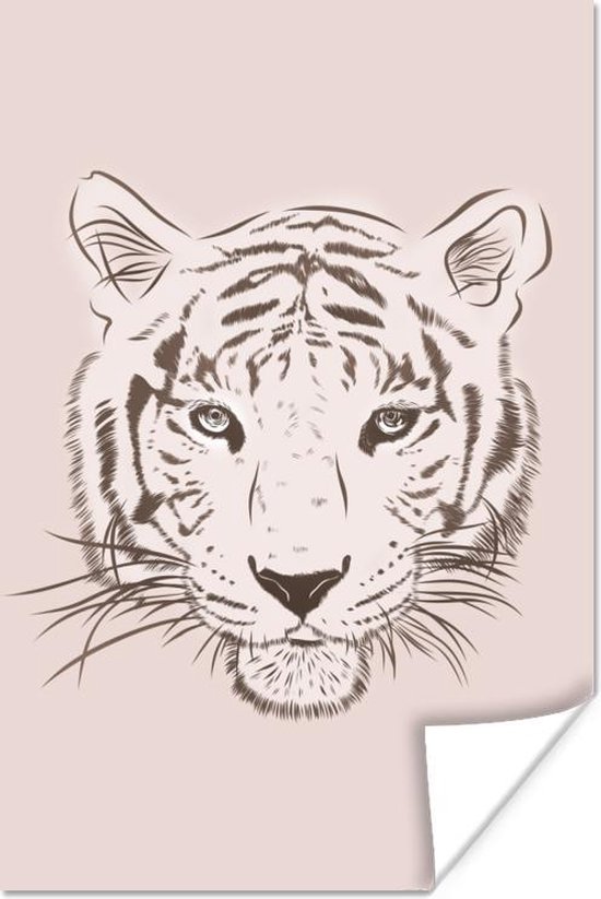 Affiche Tigre - Dessin - Cub - 40x60 cm