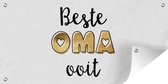 Affiche de clôture Proverbes - Citations Best Grandma Ever - Grandma - Mother's Day - 200x100 cm - Tissu de jardin