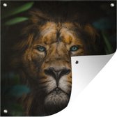Affiche de Jardin Animaux - Lion - Animaux sauvages - 200x200 cm - Toile jardin - Affiche extérieure
