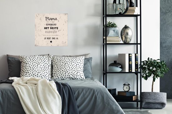 Affiche Maman tu nous as déjà - Citations - Mère - Proverbes - 50x50 cm