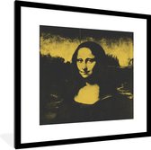 Fotolijst incl. Poster - Mona Lisa - Leonardo da Vinci - Kunst - 40x40 cm - Posterlijst