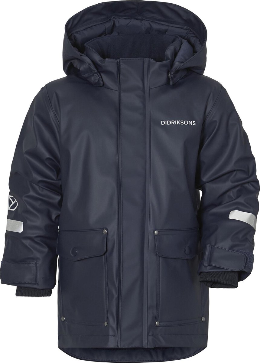 Didriksons Regenjas voor baby s Nami Donkerblauw maat 100 98 104cm bol