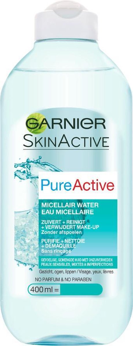Garnier PureActive Micellair Water - 400 ml - Gevoelige en gemengde huid