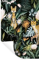 Stickers Stickers muraux - Jungle - Plantes - Panthère - 20x30 cm - Feuille adhésive