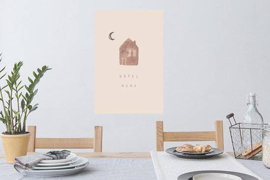 Stickers Stickers muraux - Cadeau fête des mères - Hotel mama - Home - 40x60 cm - Film adhésif