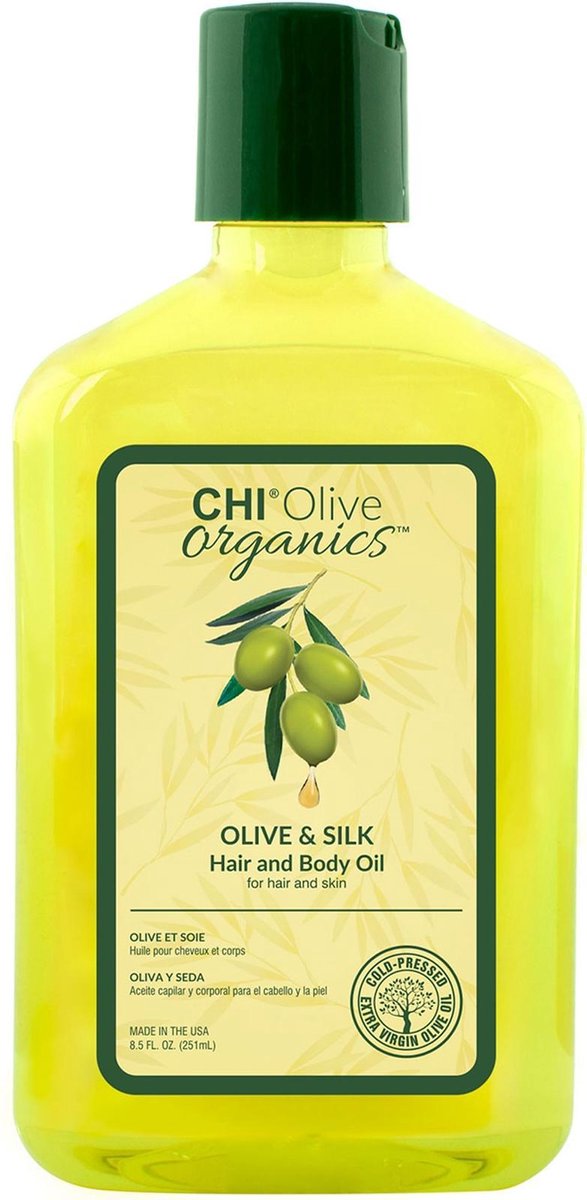 CHI Olive Organics - Olive & Silk Hair and Body Oil 251ml.