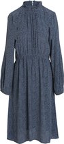 Cassis - Female - Jurk met dierenhuidprint  - Blauw