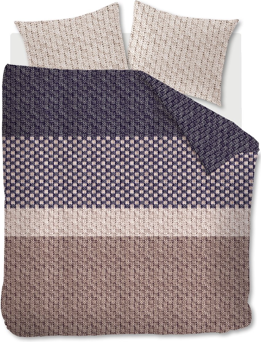 Beddinghouse Maelis Dekbedovertrek - Flanel - Antraciet