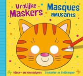 Kleur- en knutselpret - vrolijke maskers