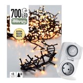 Koopman Kerstboomverlichting - 14m INCLUSIEF Tijdsklok - 700led - warm wit