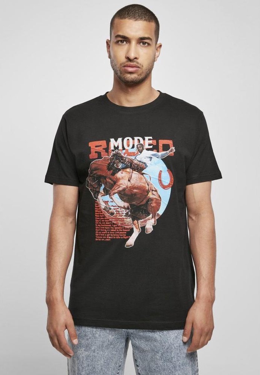 Urban Classics Heren Tshirt -M- Rodeo Mode Zwart