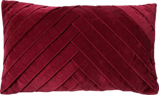 Dutch Decor - Housse de coussin en velours - Femm 30x50cm - couleur: pantone Merlot - rouge