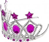 kroon met sterren zilver 8 cm hoog