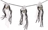 decoratieslinger meisjeshoofden 120 cm zwart/wit