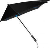 stormparaplu STORMaxi handopening 100 cm zwart/blauw