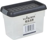opbergbox Wham 400 ml transparant/grijs