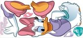 muurstickers Daisy Duck vinyl 8 stuks