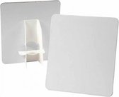 decoratieplaat wit 17x19 cm 5 stuks