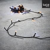 Luca Lighting - Snoer wit warm wit 90led flashing IP 44 - l1390cm - Woonaccessoires en seizoensgebondendecoratie  (Europese stekker )