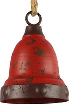 kerstbel ro Gaspar 14 cm metaal rood