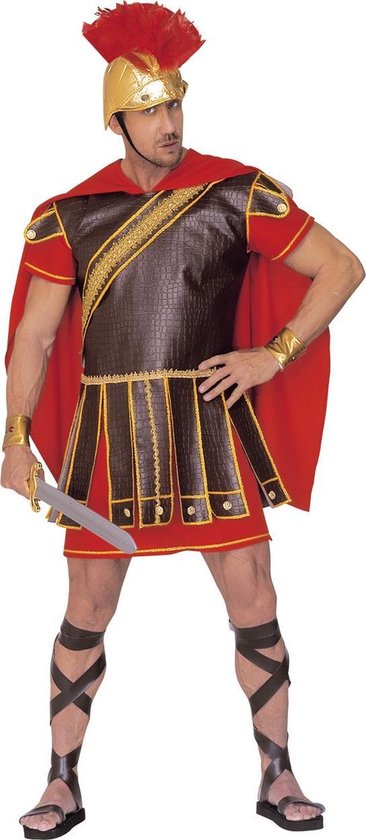 Widmann - Strijder (Oudheid) Kostuum - Romeinse Centurion - Man -  rood,bruin - Large -... | bol.com