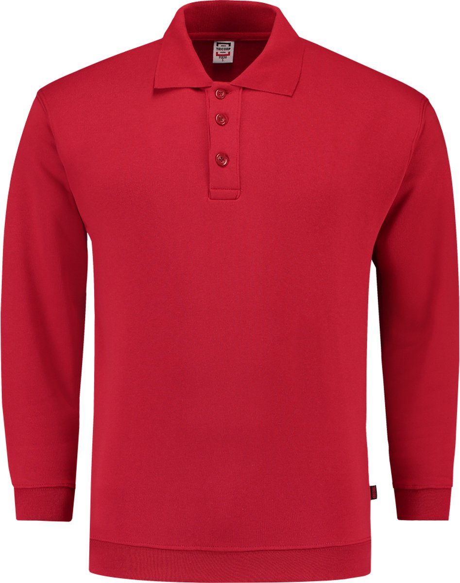Tricorp Polosweater boord - Casual - 301005 - Rood - maat M