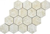 Keramische tegel Basaltic Perla Mosaic 26,5x39 - Woodson and Stone - parelwit