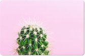 Muismat - Mousepad - Cactus op roze - 27x18 cm