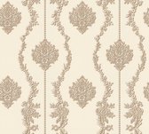 A.S. Création behangpapier barokprint bronze, bruin en beige - AS-344935 - 53 cm x 10,05 m