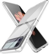 Voor Samsung Galaxy Z Flip3 5G Simple All-inclusive Clear Crystal PC + TPU Shockproof Case