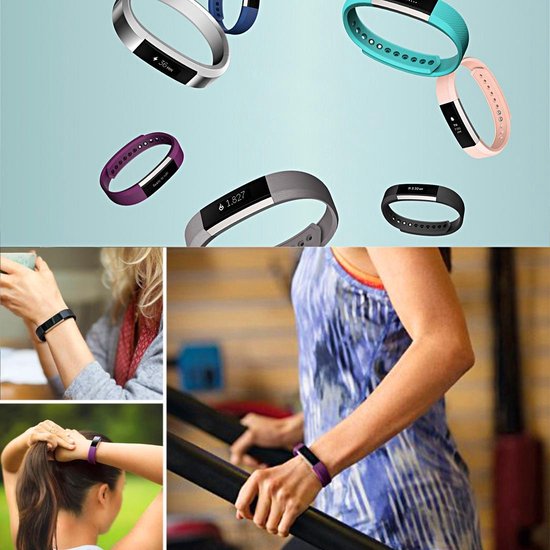 Fitbit Alta HR OLED Bracelet connecté Noir, Acier inoxydable