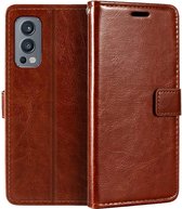 OnePlus Nord 2 5G  - Bookcase Bruin - portemonee hoesje