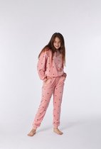 Woody pyjama meisjes - roze - 212-2-YPE-V/949 - maat 140