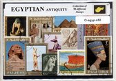 Egyptische oudheid – Luxe postzegel pakket (C5 formaat) : collectie van 50 verschillende postzegels van egyptische oudheid – kan als ansichtkaart in C5 envelop - authentiek cadeau - kado - geschenk - kaart - pyramide - cairo - farao - toetanchamon