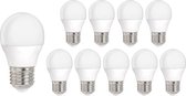 Aigostar - Voordeelpak 10 stuks - E27 LED lampen - Type G45 - 4W vervangt 30W - 3000K - warm wit licht