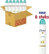 Dove - Go Fresh Peer & Aloë Vera - Deodorant spray - 6 x 250 ml - Voordeelverpakking