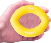 2 STUKS MAXSOINS MXO-009898 Siliconen Vinger Oefening Grip Apparaat Olijfvorm Revalidatie Vingerknuifapparaat, Specificatie: 30LB (Geel)