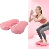 Home Fitness Yoga Balance Opblaasbare Voet Pad Aerobic Step Training Been Ontspanning Massage Pad (roze)