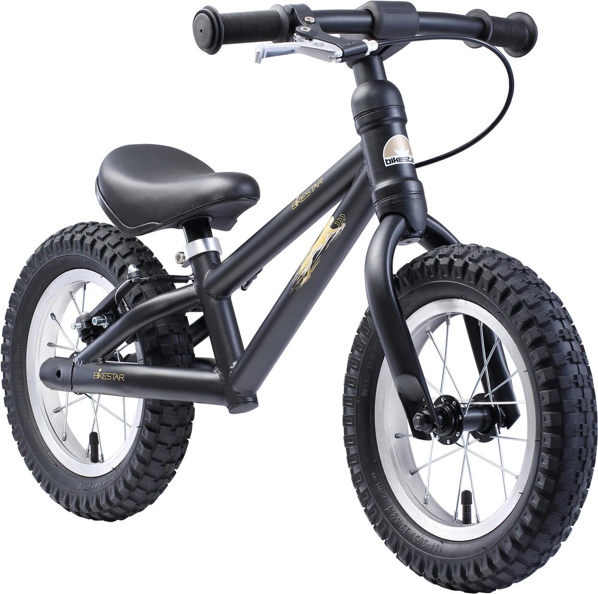 Bikestar MTB loopfiets 12 inch zwart