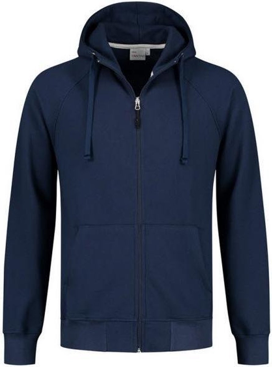 Santino Reno Hooded sweater lange mouwen +Rits - Marine - XXXL