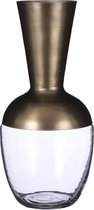 Mica Decorations Lioni Vaas - Ø17,5 x H37 cm - Antiek Goud