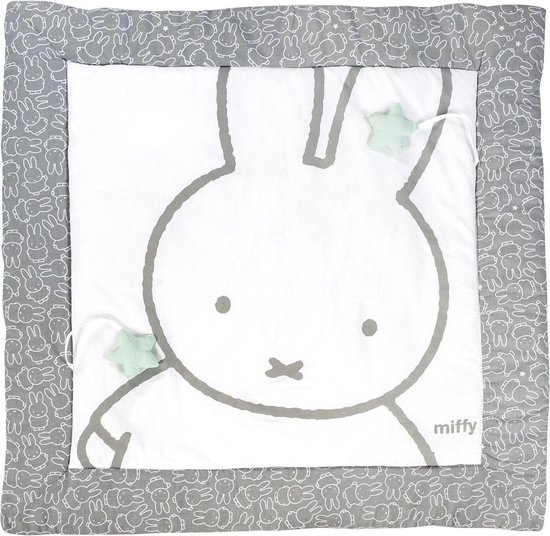 Roba Speelkleed Nijntje Junior 100 X 100 Cm Katoen Grijs/wit