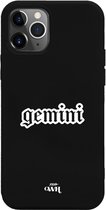 iPhone 11 Pro Max Case - Gemini Black - iPhone Zodiac Case