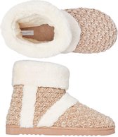 Pantoffels dames beige | Hielslippers extra zacht