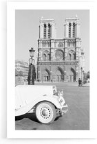 Walljar - Notre Dame '37 - Zwart wit poster