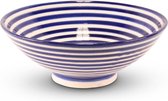 Marokkaanse Schaal Blauw Zebra Ø 25 x 10cm