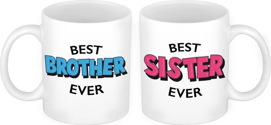 Best soeur et Best Brother mug - cadeau frère et soeur / cadeau tasse /  ensemble de tasses