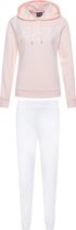 Emporio Armani EA7 Trainingspak Tracksuit met Capuchon - LichtRoze / Wit - Maat XL