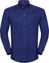 Russell Collectie Heren Lange Mouw Easy Care Oxford Shirt (Helder Koninklijk)