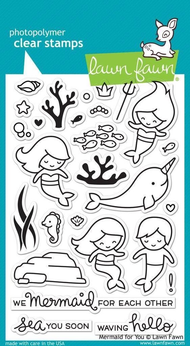 Mermaid For You Clear Stamps (LF1167)